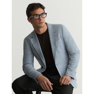 REISS Manci Single-Breasted Herringbone Blazer Tailored-Fit